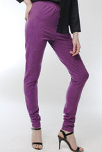Embroidered Lotus Leggings (Purple) Style # 10819