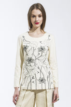 Lotus Long Sleeve T Shirt (Ivory) Style 10823