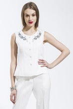 Sleeveless Floral Neck Camisole Style 10925