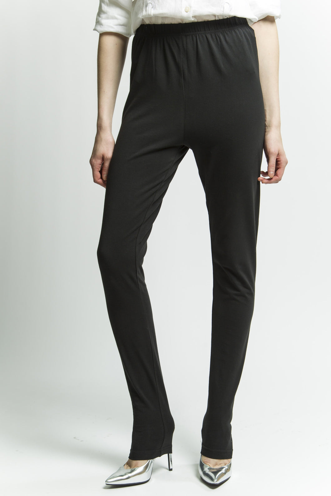 Made in NYC High Waisted Leggings (Black) Style 1120