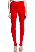 Made in NYC High Waisted Leggings Style 1120 (Red)