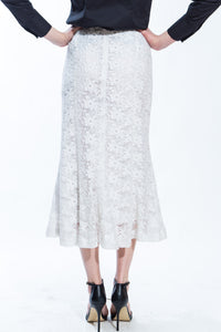White Lace Skirt Style 1224