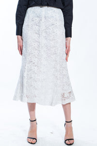 White Lace Skirt Style 1224