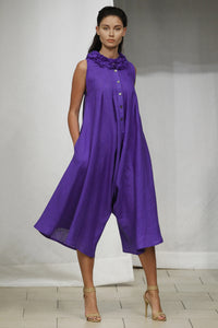 Jumpsuit Mini Ruffle (Purple) Style 1272