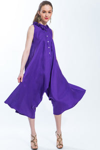 Jumpsuit Mini Ruffle (Purple) Style 1272