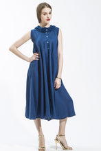 Sun Dress with Mini Ruffles (Denim) Style# 1746K