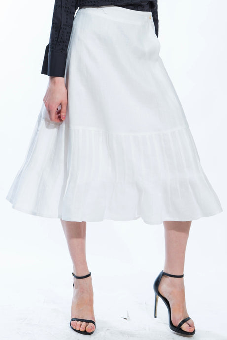 Pleated Fit and Flare Skirt Style # 1774