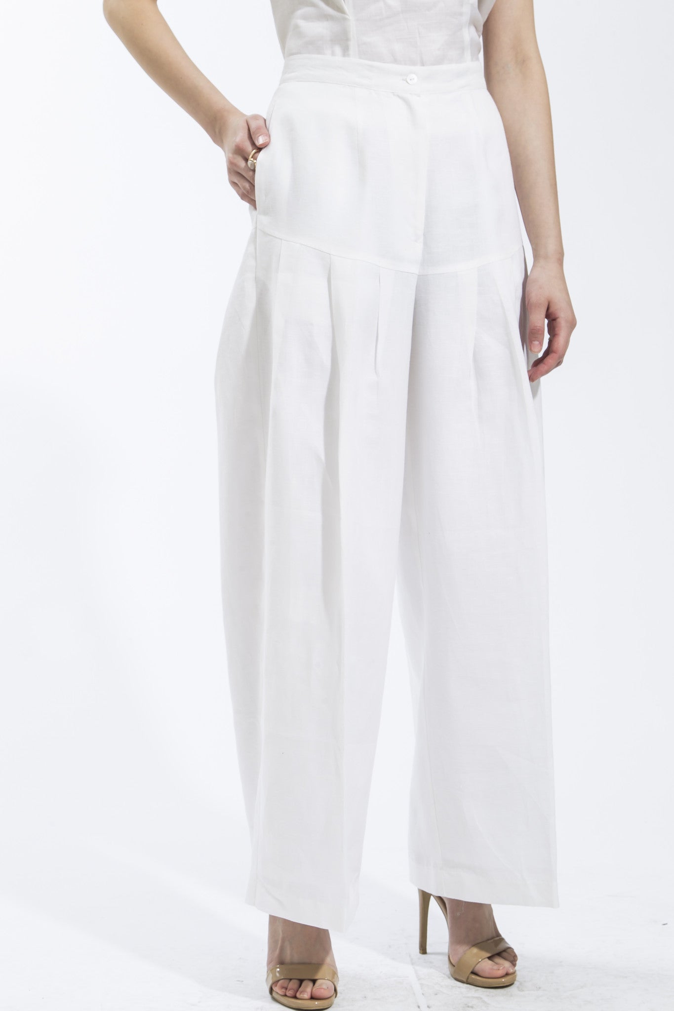 Made in NY - Fitted Yoke Wide Leg Pants (Style 1820) – JSong Way