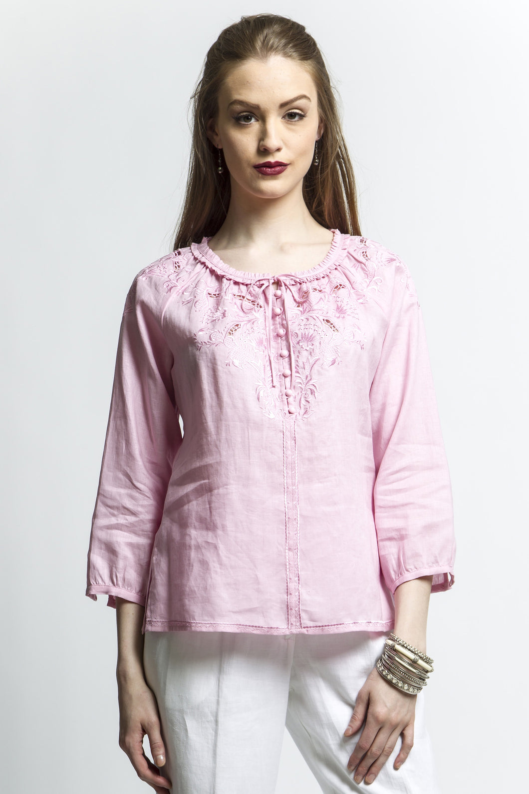 Shell Pink Shirt Style 7576