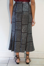 Geometry Sequin Skirt (Grey/Black) Style #7588