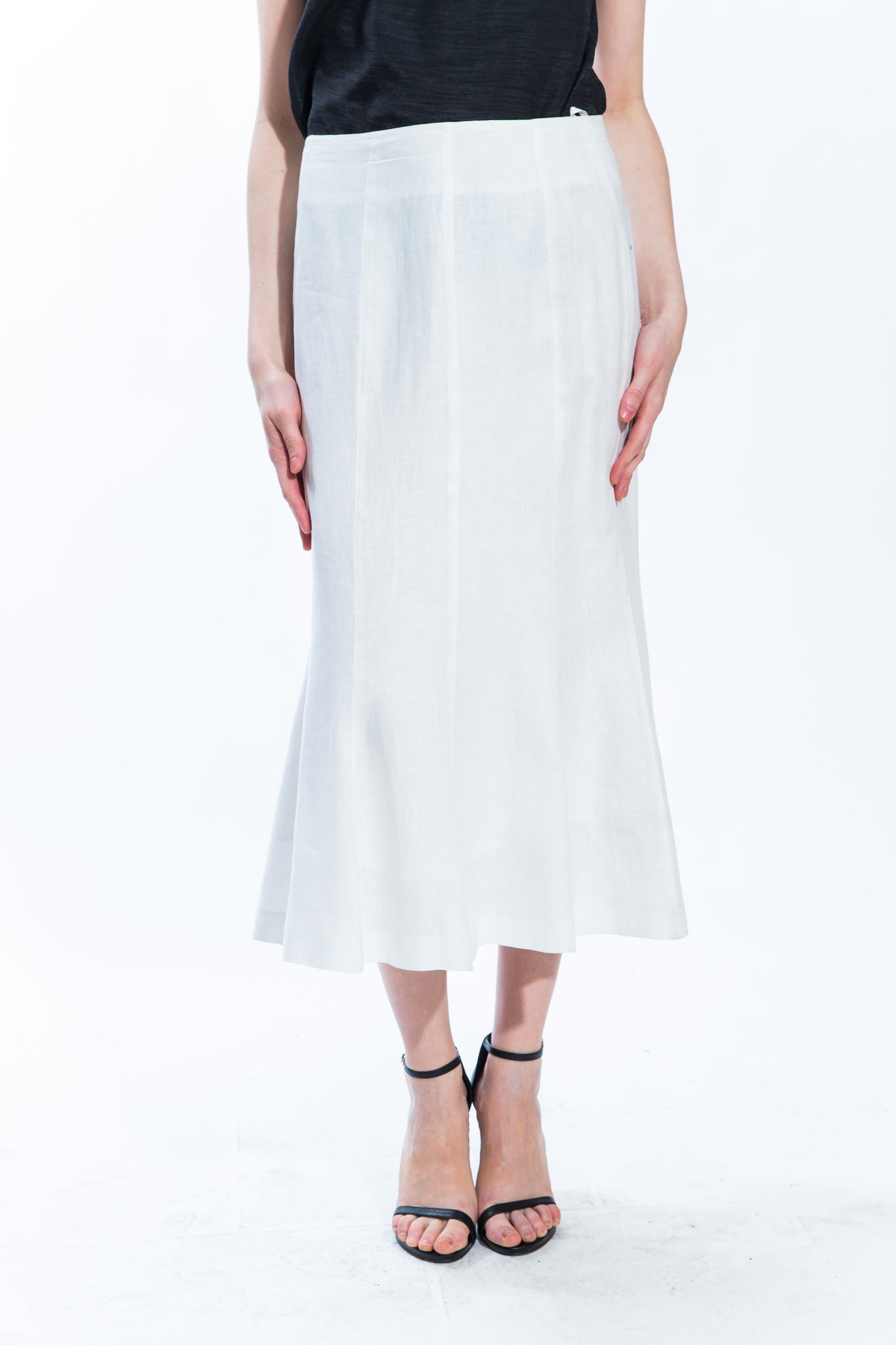 Linen Fit Flare Skirt Style 8154