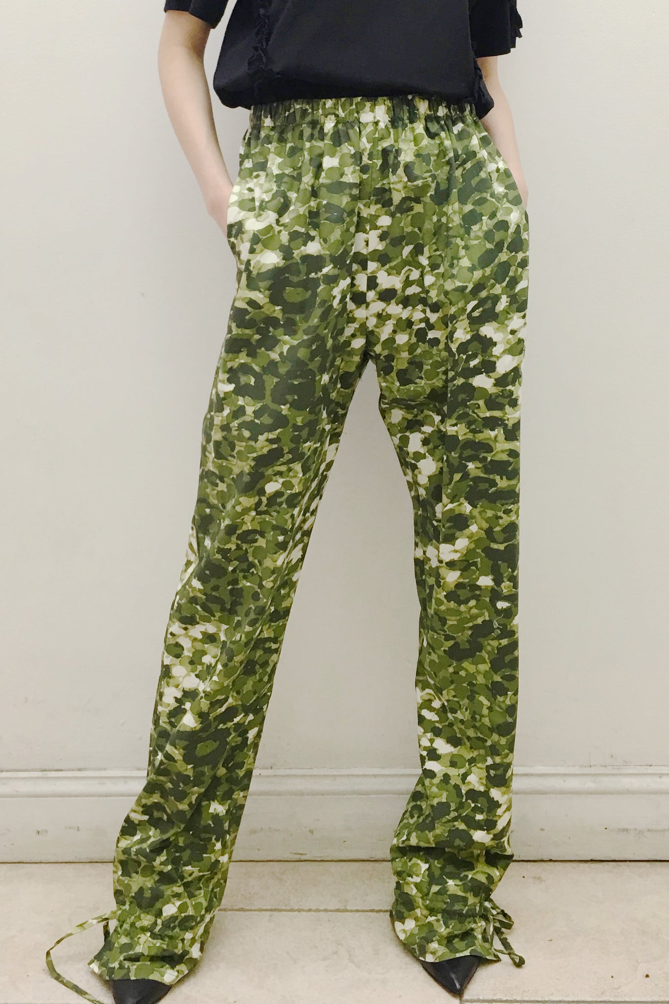 Camo Luxe Track Pants Made in NYC Style 174 JSong Way