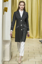 Made in NYC Black Cashmere Blend Coat Style # 109