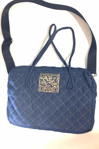 Denim Bag with Detachable Shoulder Strap - Style#102S