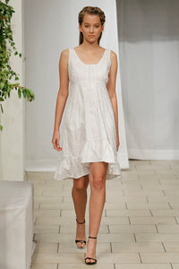 Ruffle Dress (White) Style #102S