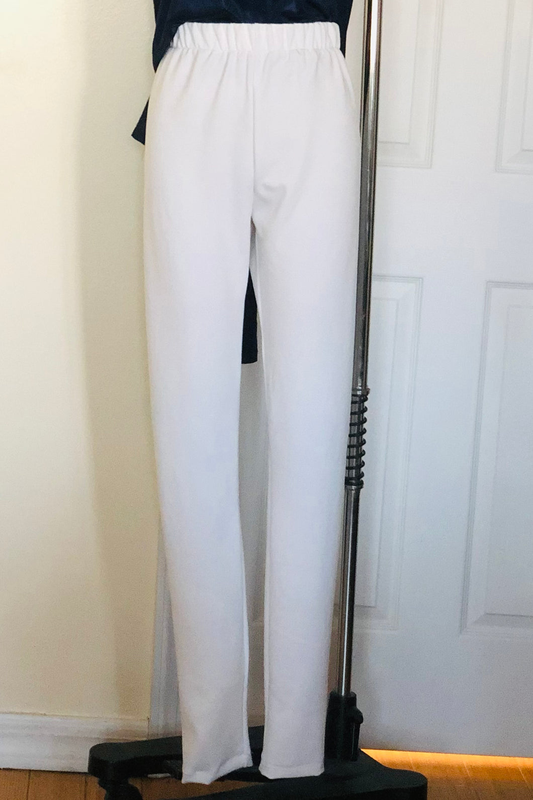 Made in NYC High Waisted Leggings Style 1120 (White)