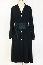 Made in NYC Long Swinging Button Front Dress (Black) Style #2002D