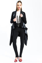 Faux Leather and Ponte Jacket (Style # 223J)