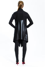 Faux Leather and Ponte Jacket (Style # 223J)