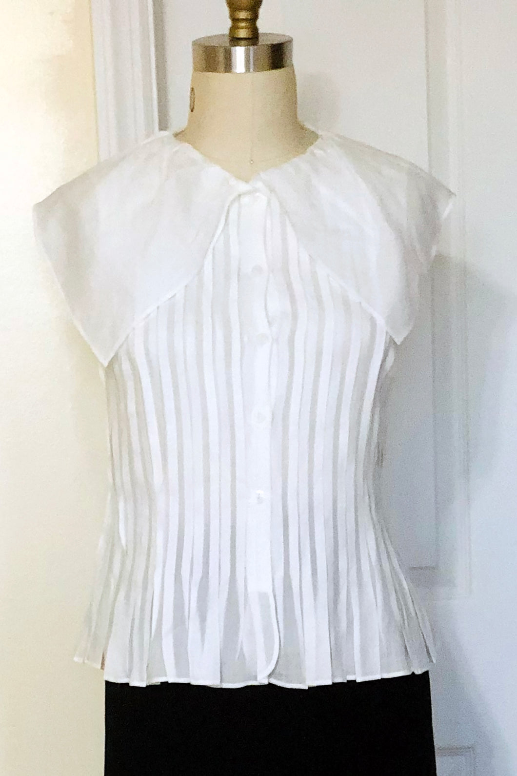 Pleated & Tucked Linen Shirt (Style #S201)