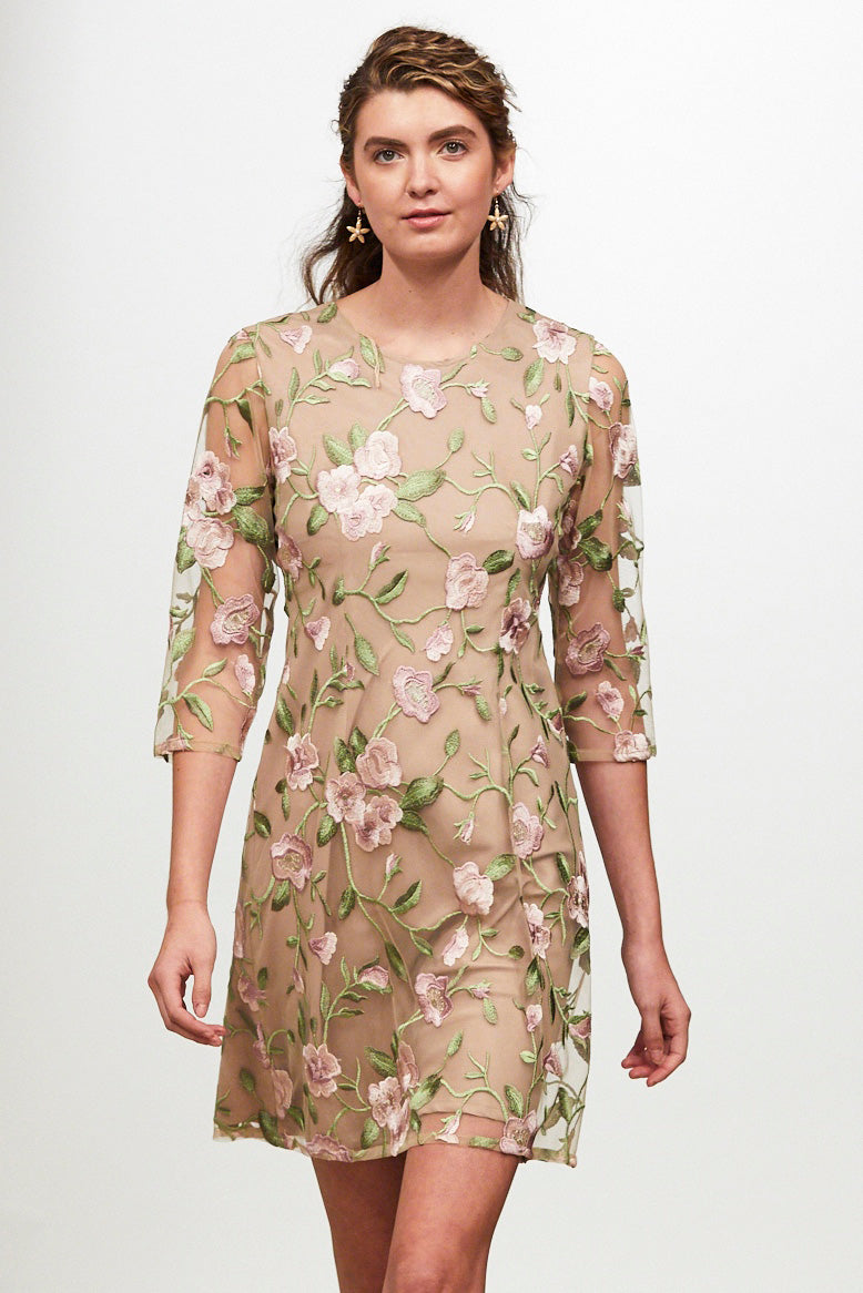 Made in NYC Floral Lace Dress Style #172