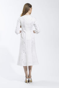 Panel Dress (White) Style 1797