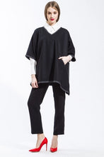 Cashmere V-Neck Cape Style #128