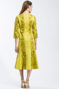 Linen Panel Dress (Citrus) Style 1797